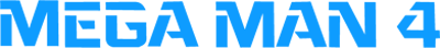 Mega Man 4 logo for NES